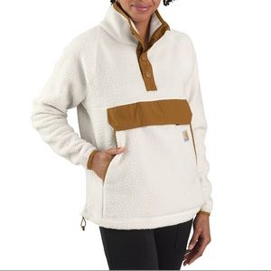 carhartt relaxed fit fleece pullover